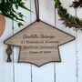 Personalised Wooden Graduation Cap Sign Gift, thumbnail 2 of 9