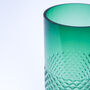 Tall Green Textured Recycled Glass Vase, thumbnail 6 of 8