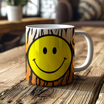 Leopard Print Animal Print Smiley Face Mugs Choice Of Four Colours, 8 of 8