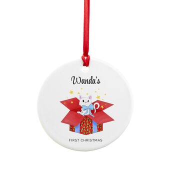 Personalised Cat’s First Christmas Ornament, 4 of 5