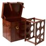 Leather Trunk For Wine Storage With Integral Wine Rack, thumbnail 4 of 5