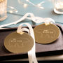 Personalised Mr And Mrs Polar Bear Disc Decoration, thumbnail 1 of 3