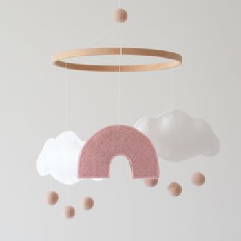 Personalised Rainbow And Cloud Baby Mobile, 5 of 11