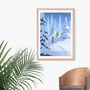 Go Snowshoeing Travel Poster Art Print, thumbnail 4 of 8