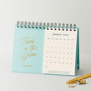 Personalised Uplifting 2022 Desk Calendar, 2 of 7