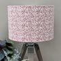 Swinley Blush Pink Damask Patterned Drum Lampshades, thumbnail 1 of 8