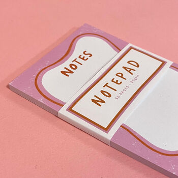Pink Asymmetric Note Pad Colourful Stationery, 3 of 7