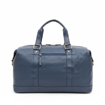 Red Leather Holdall, Gym Bag, Travel Bag, 7 of 8