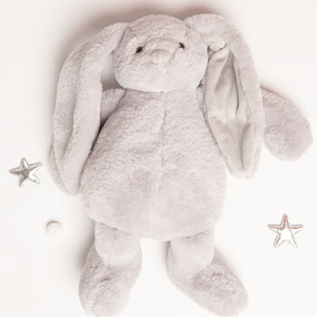 Gift Boxed Grey Soft Plush Bunny Toy, 4 of 5