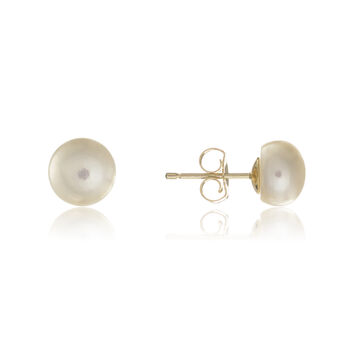 Seville White Pearl And Gold Plated Earrings, 3 of 4
