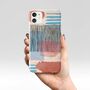 Giant Sparrows Abstract Striped Geo Red Phone Case, thumbnail 2 of 6