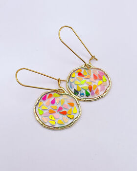 Super Sparkle Disco Earrings Small Hand Made, 2 of 10