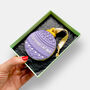 Personalised Purple Christmas Bauble Letterbox Iced Cookie, thumbnail 3 of 11