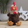 Rio The Plush Sitting Rooster Soft Toy, thumbnail 2 of 3