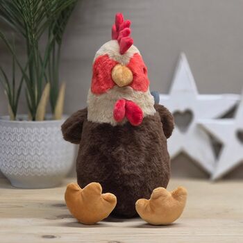 Rio The Plush Sitting Rooster Soft Toy, 2 of 3