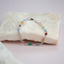 Colourful Multi Gemstone Sterling Silver Bracelet, thumbnail 5 of 5