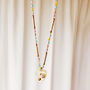 Mother Of Pearl Heart And Bright Beaded Chain Necklace, thumbnail 12 of 12