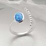 Sterling Silver Gemstone Adjustable Ring, thumbnail 5 of 8