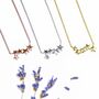 Plain Five Star Necklace Rose Or Gold Plated 925 Silver, thumbnail 3 of 9