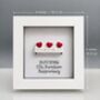 Personalised 17th Furniture Anniversary Sofa Hearts Frame Gift, thumbnail 5 of 7