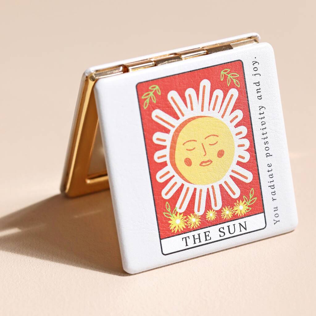 Tarot Card Compact Mirror By Lisa Angel