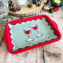 Elegant Christmas Small Serving Drinks And Canape Tray, thumbnail 7 of 9