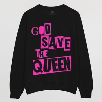 God Save The Queen Platinum Jubilee Souvenir Sweatshirt, 3 of 3