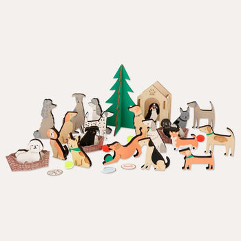 Wooden Dog Advent Calendar Suitcase, 3 of 4