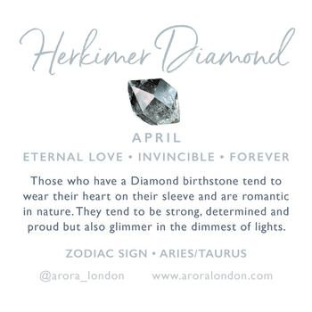 April Birthstone Herkimer Diamond Crystal Necklace, 3 of 5