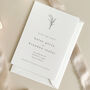 Modern Botanic Wedding Invitation, thumbnail 5 of 7