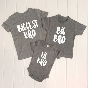 Biggest Bro, Big Bro Lil Bro Sibling T Shirts By Lovetree Design ...