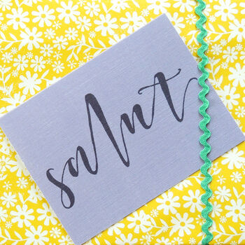 Mini Salut Greetings Card, 4 of 5