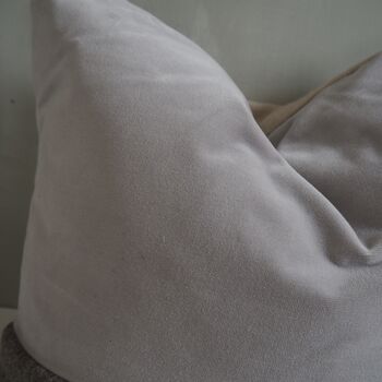 Grey Velvet And Wool Scatter Cushion, 6 of 6