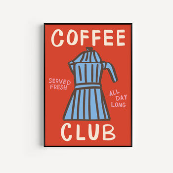 Coffee Club Art Print, 4 of 9