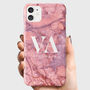 Personalised Pink Marble Phone Case, thumbnail 1 of 6