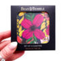 Blooms Navy Coasters Box Set Round Heat Resistant, thumbnail 5 of 8