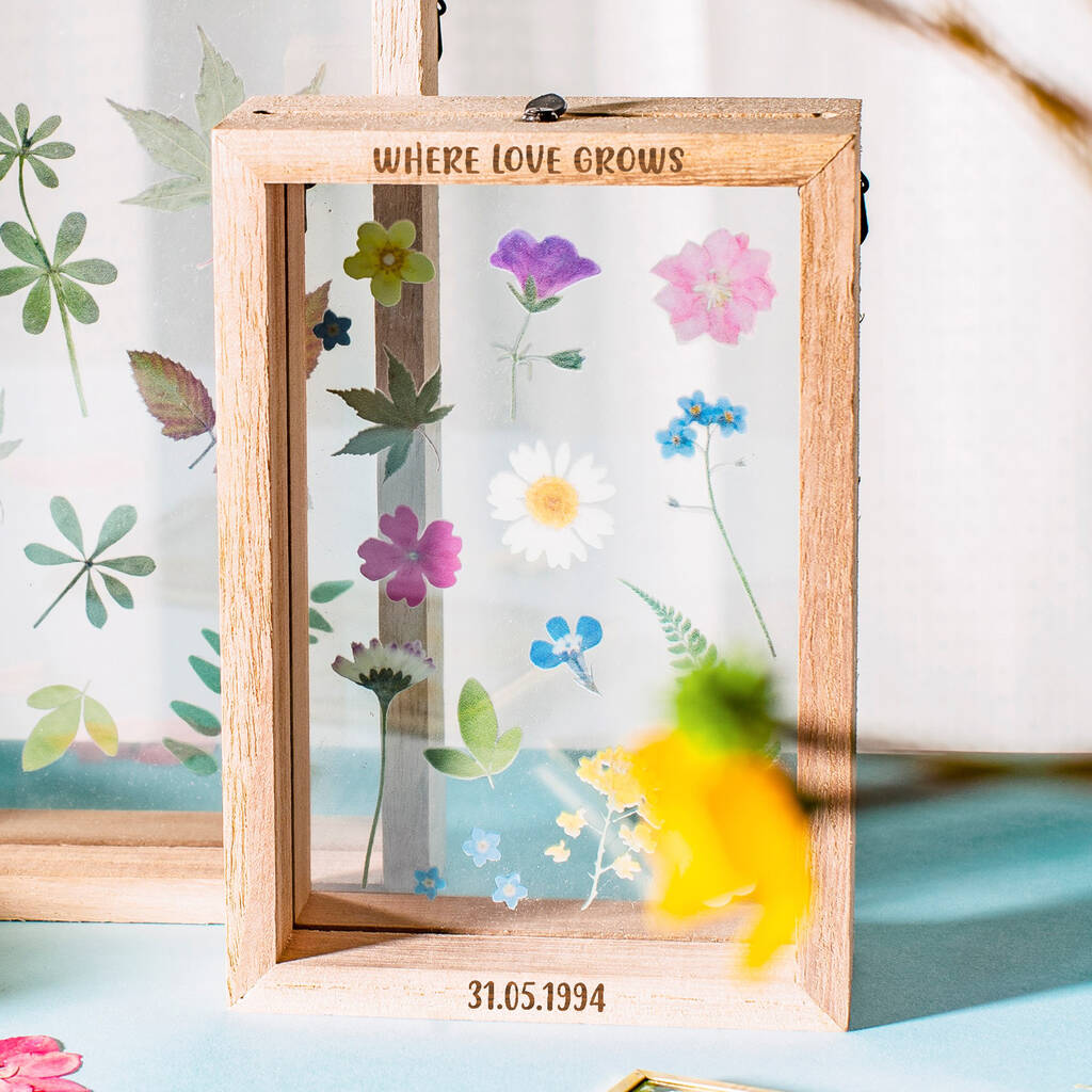 Personalised Pressed Flower Frame, 1 of 5