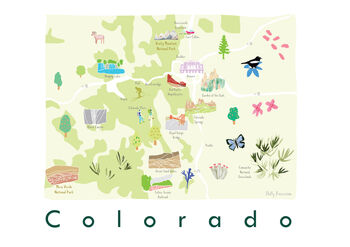 Colorado State Map Art Print, 3 of 3