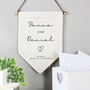 Personalised Wedding Linen Hanging Banner, thumbnail 1 of 4