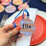 Set Of Four Bright Table Name Settings In Bauble Design, thumbnail 1 of 12
