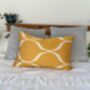 Silk Ikat Yellow Cushion Cover, thumbnail 7 of 7