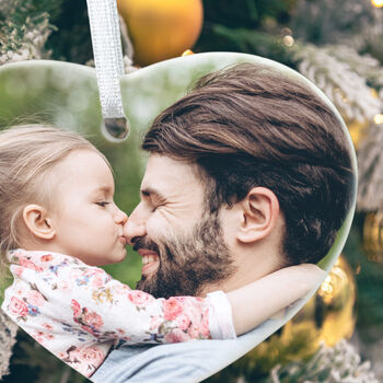 Your Favourite Photo Ceramic Heart Hanging Decoration + Gift Box, 6 of 7