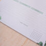 A4 Tropical Greenery Weekly Planner Pad, thumbnail 5 of 6