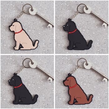 Labradoodle / Cockapoo Keyring With Personalisation Available – Gift For Dog Lovers, 10 of 12