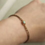 Antique Gold Vermeil Turquoise Opal Bracelet, thumbnail 3 of 5