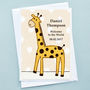 'Baby Giraffe' New Baby Card, thumbnail 2 of 3