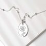 Sterling Silver October Birth Flower Necklace, thumbnail 2 of 8