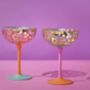 Set Of Two Coupe Glasses, thumbnail 3 of 4