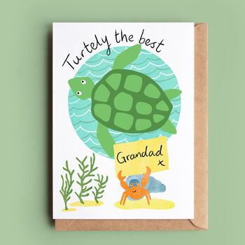 Turtley The Best Dad, Daddy Or Grandad Card, 3 of 4