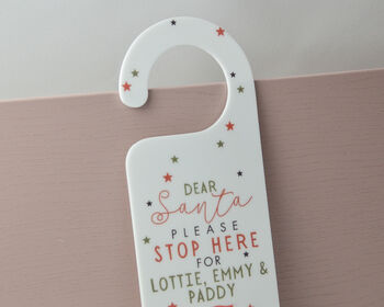 Personalised Santa Stop Here Sign, 6 of 6